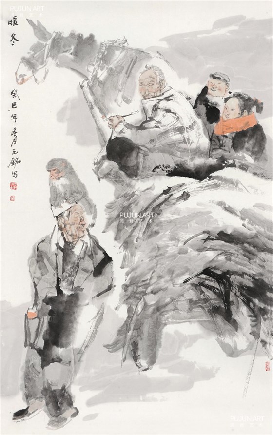陈钰铭人物画欣赏《暖冬》