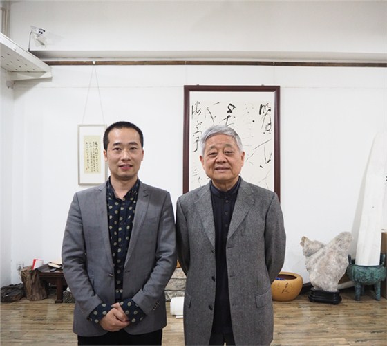 浦君总经理与中国书协副主席胡抗美合影