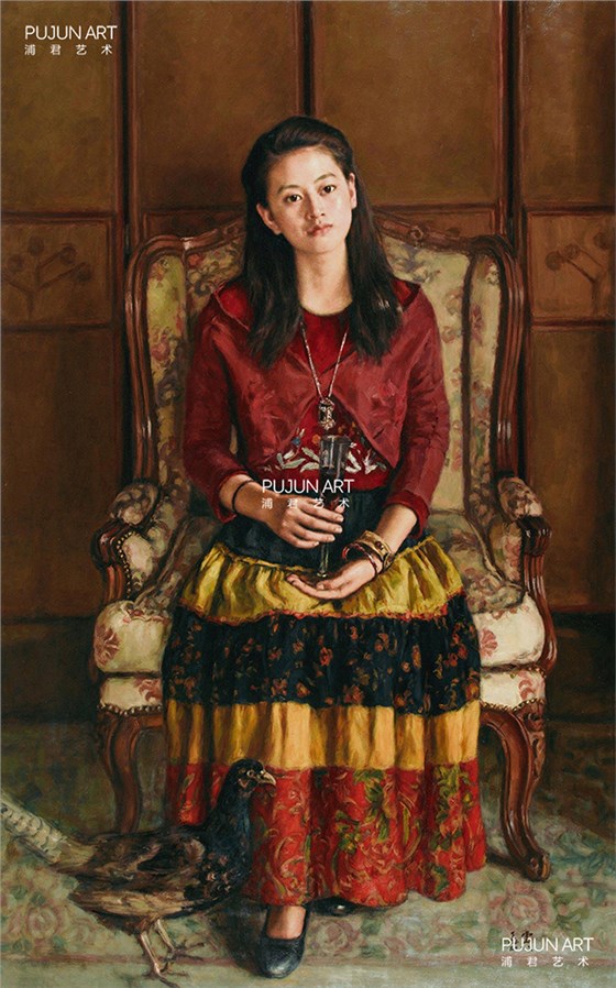 杨飞云2009年作 一杯红酒 布面油画