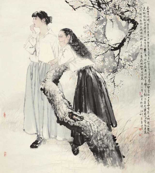 2001年作 梅花双清.jpg