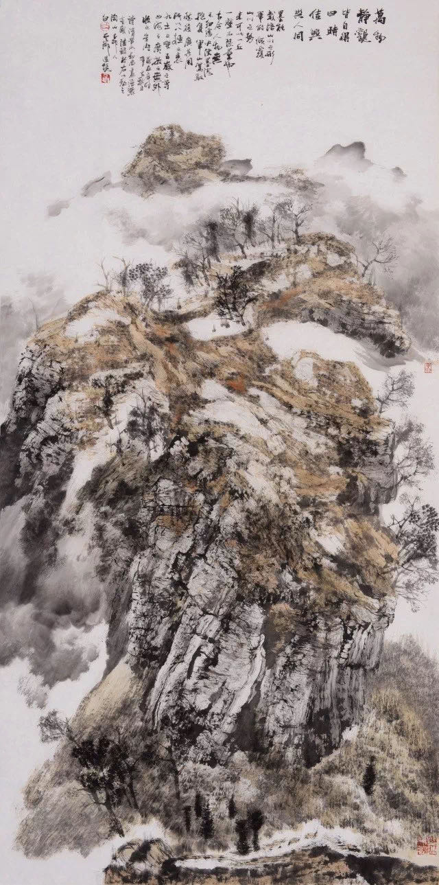 白云乡山水画